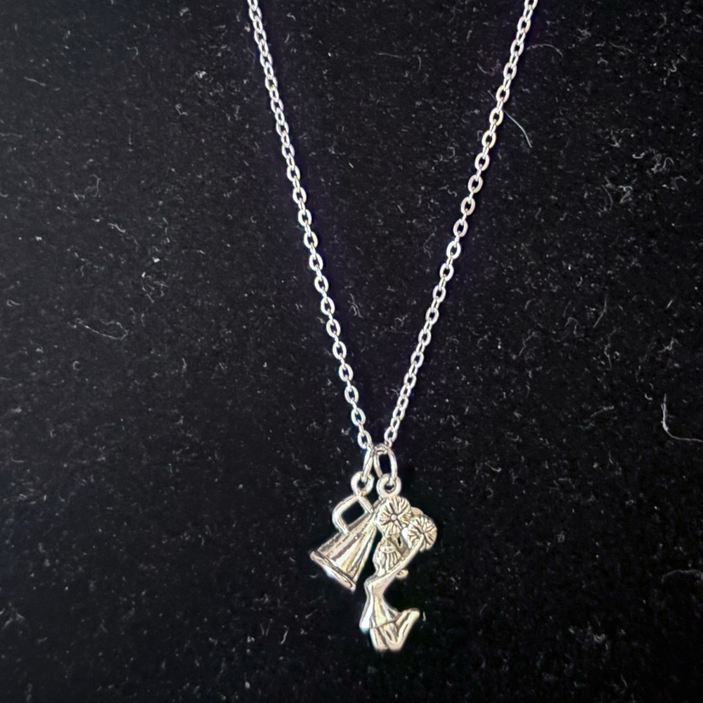 Silver Cheerleader Necklace -NWT